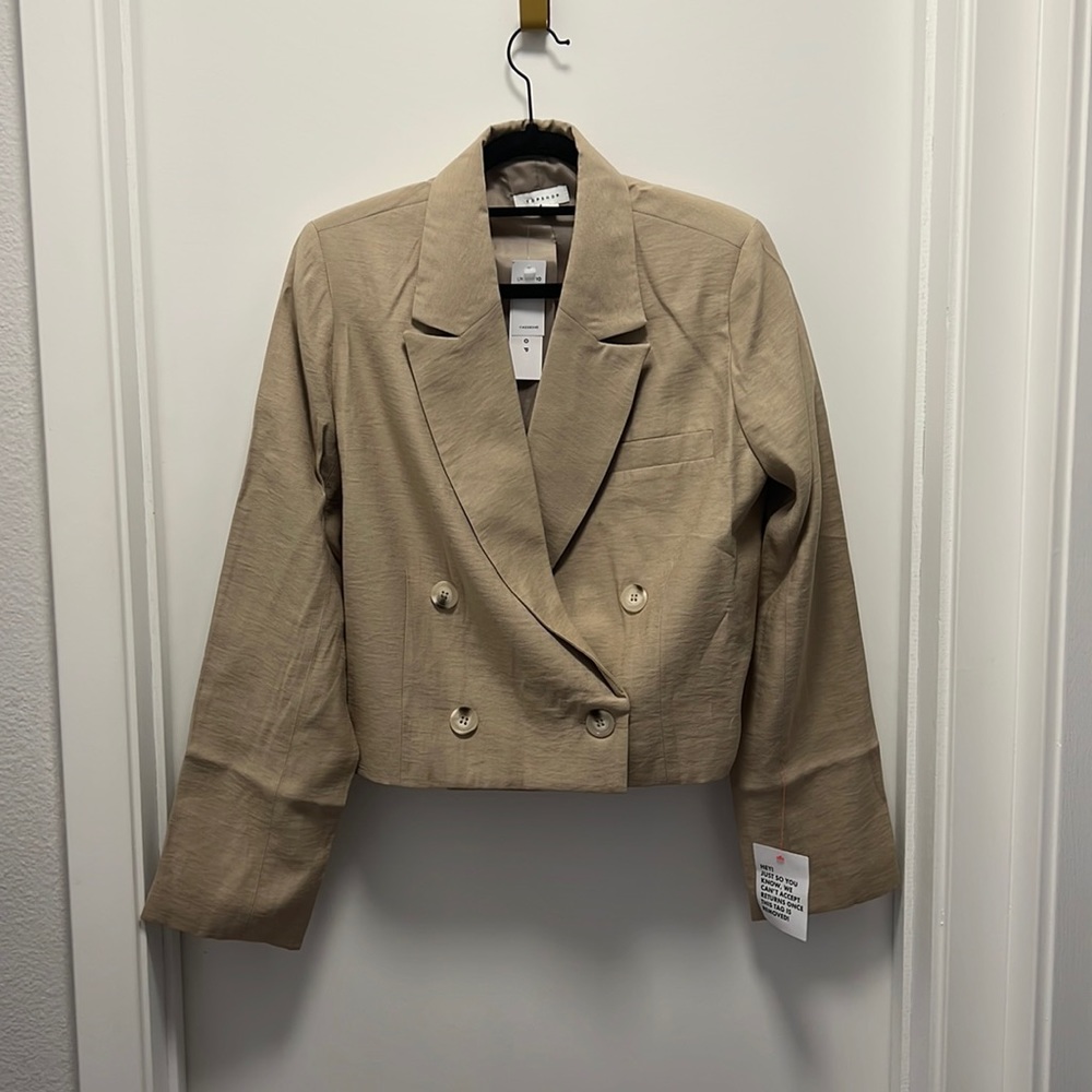 Brand new! Top Shop Blazer Cropped Size 6